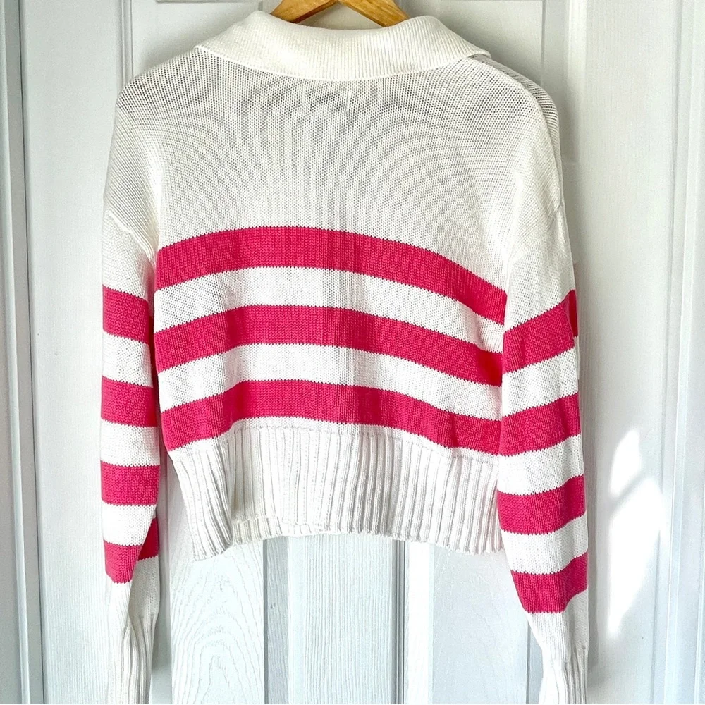 Pistola Arlo Polo Cotton Sweater Flamingo pink